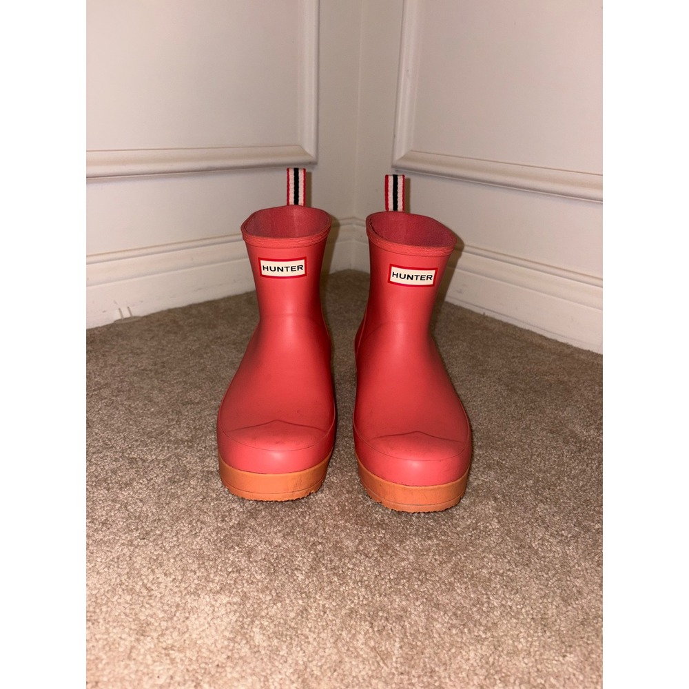 Hunter Original Play Short Rain Boots Sunset Pink WFS2020RMA Women's 10